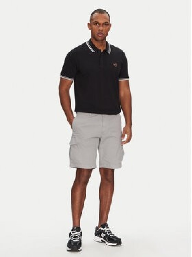 Napapijri Szorty materiałowe N-Deline NP0A4HOT Szary Regular Fit