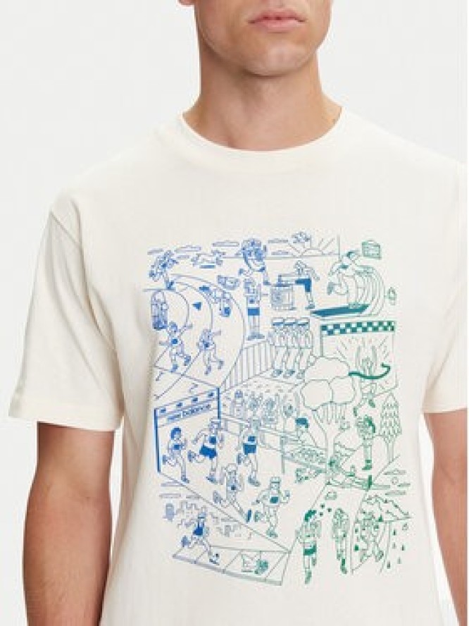 New Balance T-Shirt MT53916 Écru Regular Fit