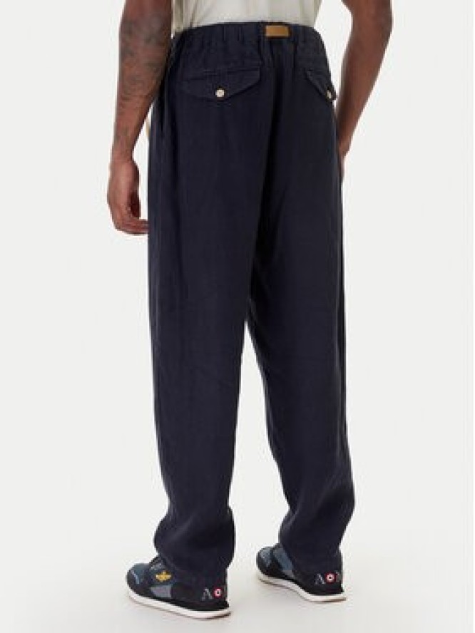 Aeronautica Militare Spodnie materiałowe 261PA1712UCT04293 Granatowy Comfort Fit