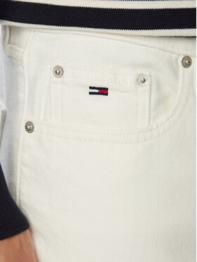 Tommy Jeans Jeansy Austin DM0DM23353 Biały Slim Fit