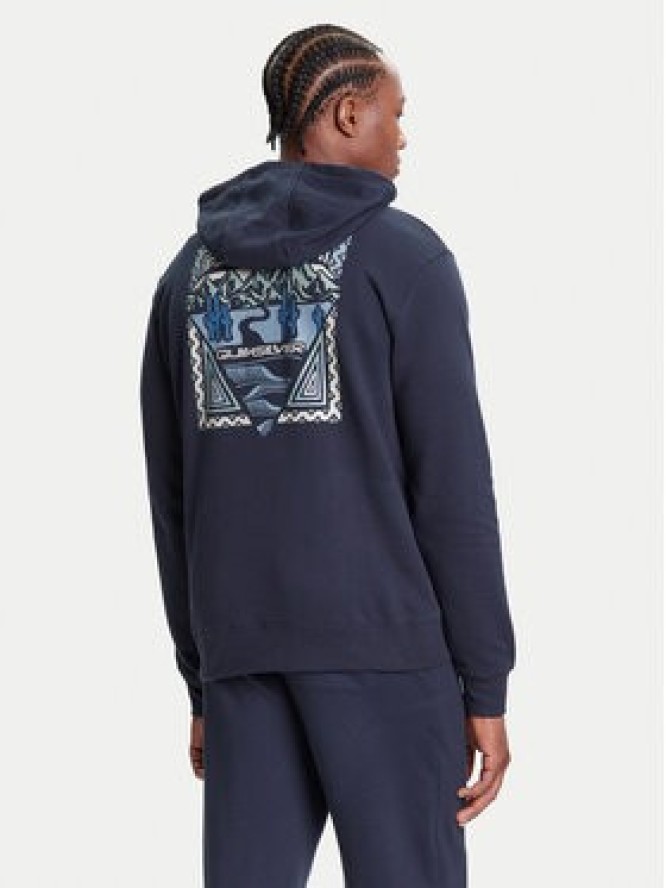 Quiksilver Bluza Graphic Hoodie EQYFT05131 Granatowy Regular Fit
