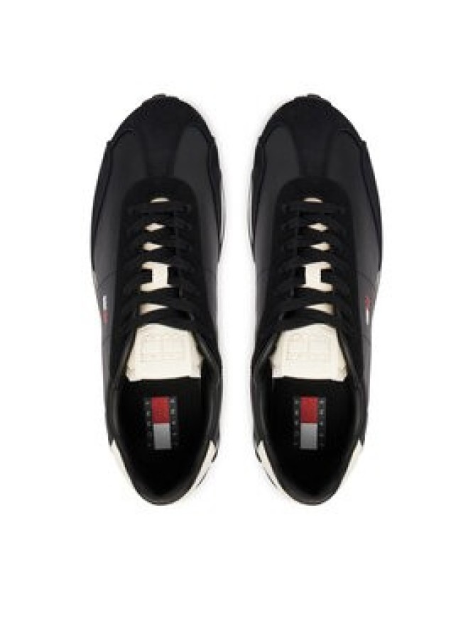 Tommy Jeans Sneakersy Tjm Retro Runner Archive Mix Mat EM0EM01763 Czarny