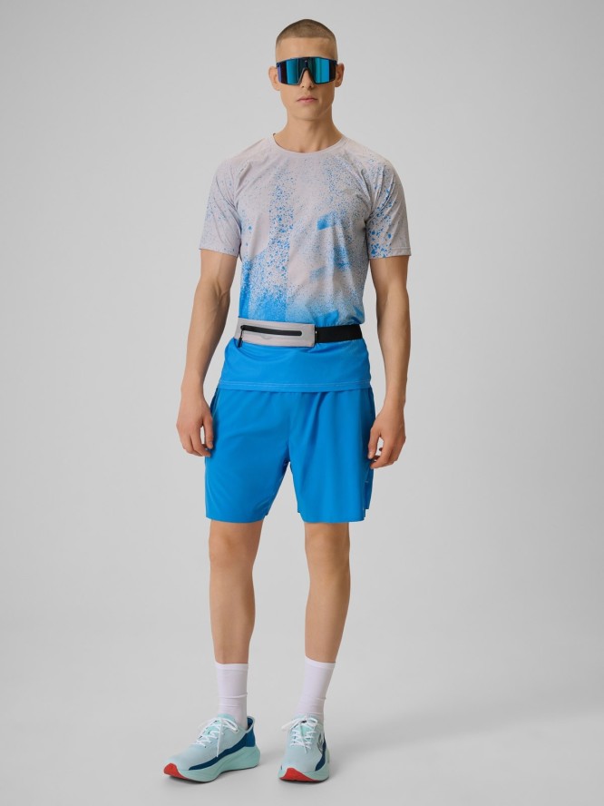 4F Koszulka do biegania szybkoschnąca męska - szara XL