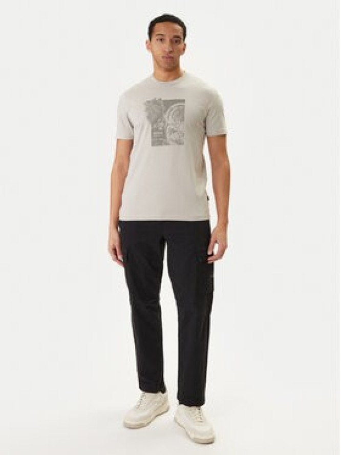 BOSS T-Shirt Imprint 50556007 Beżowy Regular Fit