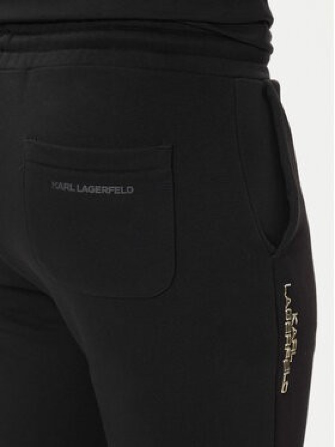 KARL LAGERFELD Spodnie dresowe 705062 554942 Czarny Regular Fit