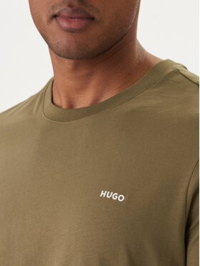 HUGO T-Shirt Dero222 50466158 Khaki Regular Fit
