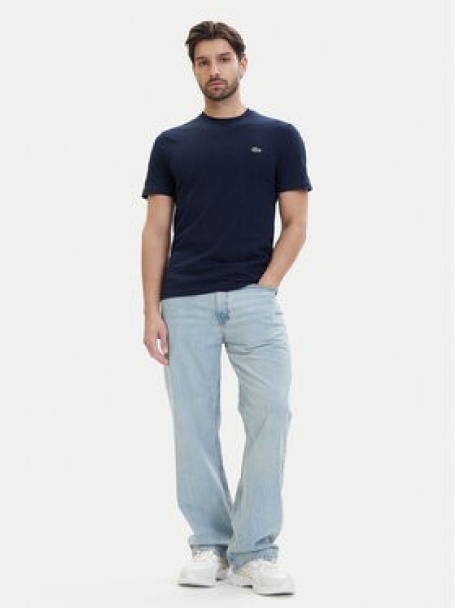 Lacoste T-Shirt TH0888 Granatowy Regular Fit