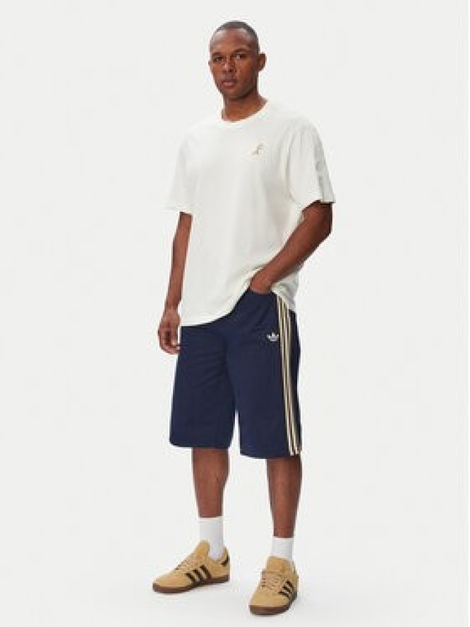 adidas Szorty materiałowe Firebrid Twill Jorts KR7234 Granatowy Regular Fit