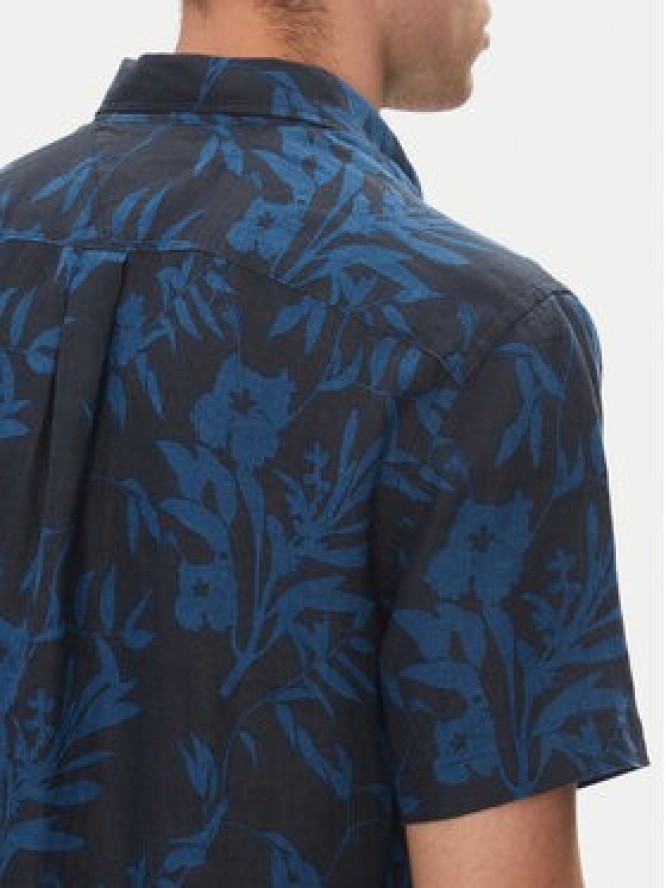 Tommy Hilfiger Koszula Tropical MW0MW38586 Granatowy Regular Fit