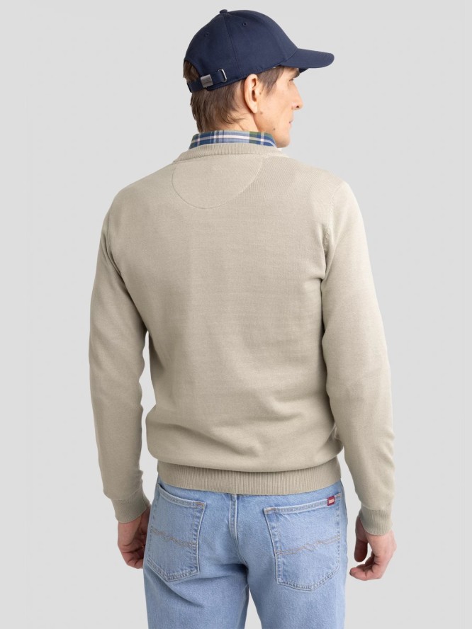 Sweter męski bawełniany pistacjowy Basilian 300