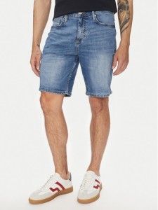Lindbergh Szorty jeansowe 30-550000VBL Niebieski Loose Fit