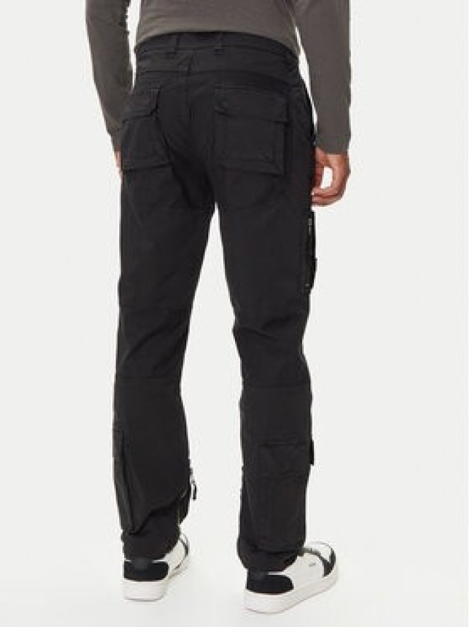 Aeronautica Militare Spodnie materiałowe 252PA1387UCT0149 Czarny Regular Fit