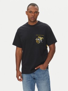 Versace Jeans Couture T-Shirt 78GAH6RB Czarny Regular Fit