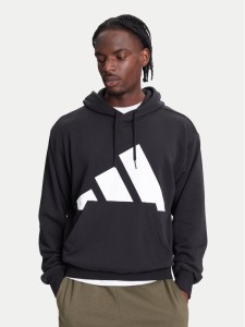 adidas Bluza Essentials Big Logo IN6164 Czarny Regular Fit