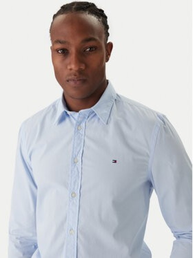 Tommy Hilfiger Koszula MW0MW40460 Błękitny Slim Fit