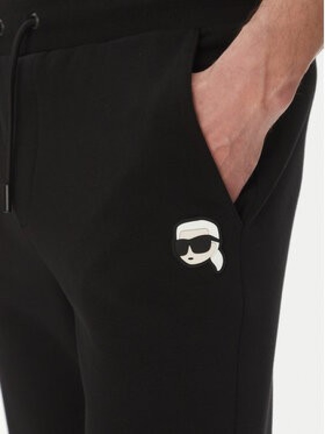 KARL LAGERFELD Spodnie dresowe 705713 500900 Czarny Regular Fit