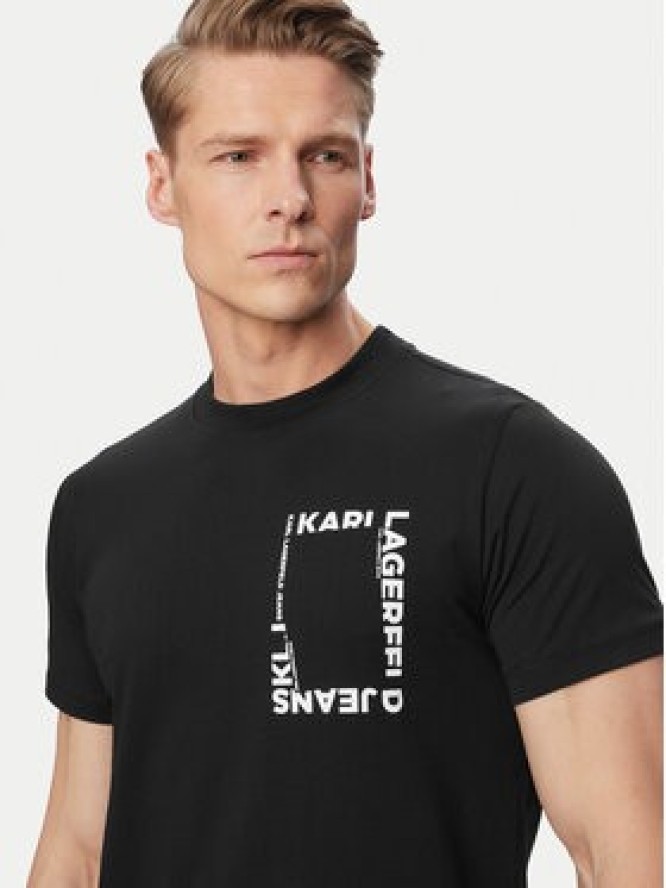 Karl Lagerfeld Jeans T-Shirt B2M17046 Czarny Slim Fit