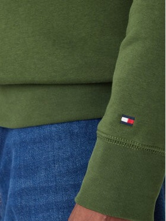 Tommy Hilfiger Bluza Logo MW0MW11596 Zielony Regular Fit