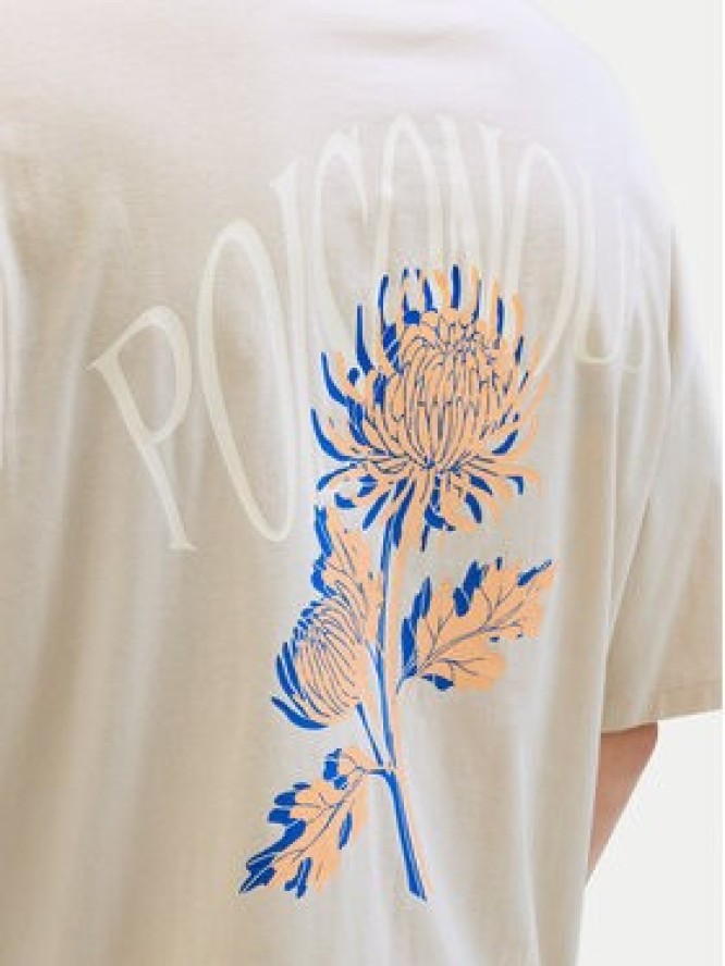 Jack & Jones T-Shirt Charge 12269384 Beżowy Relaxed Fit