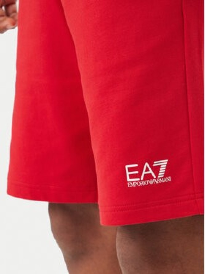 EA7 Emporio Armani Szorty sportowe 8NPS65 PJVRZ U5072 Czerwony Regular Fit