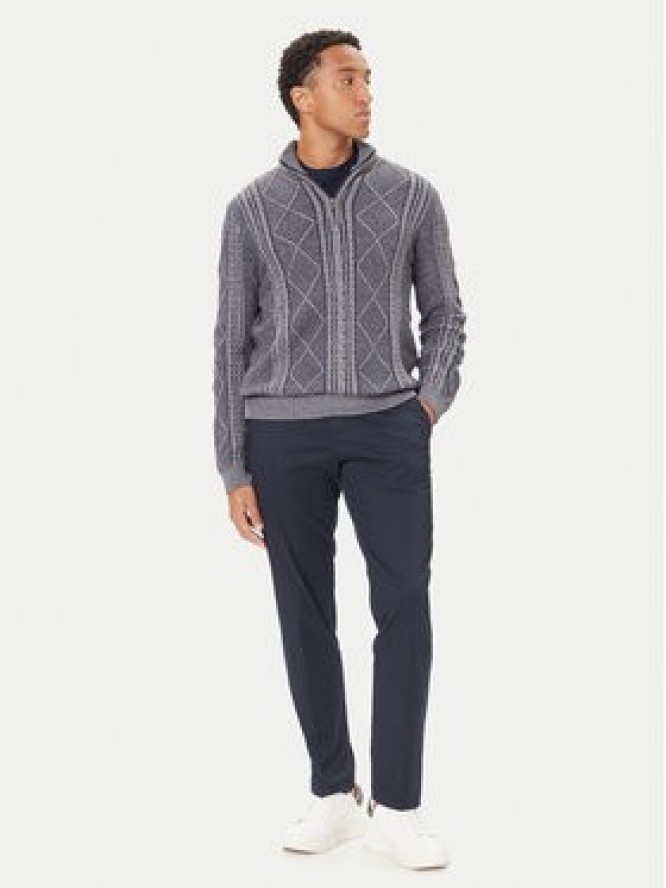 Guess Sweter M5BR44 Z2ZK2 Granatowy Regular Fit