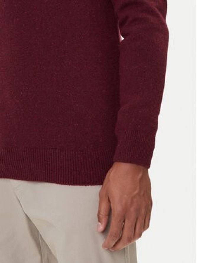 Barbour Sweter Essential Tisbury MKN0844RE56 Bordowy Regular Fit