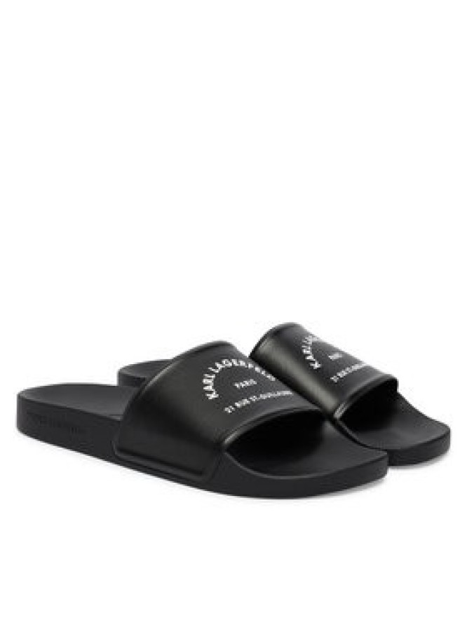 KARL LAGERFELD Klapki KL70008C Czarny