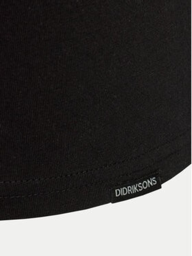 Didriksons T-Shirt Harald 505551 Czarny Regular Fit