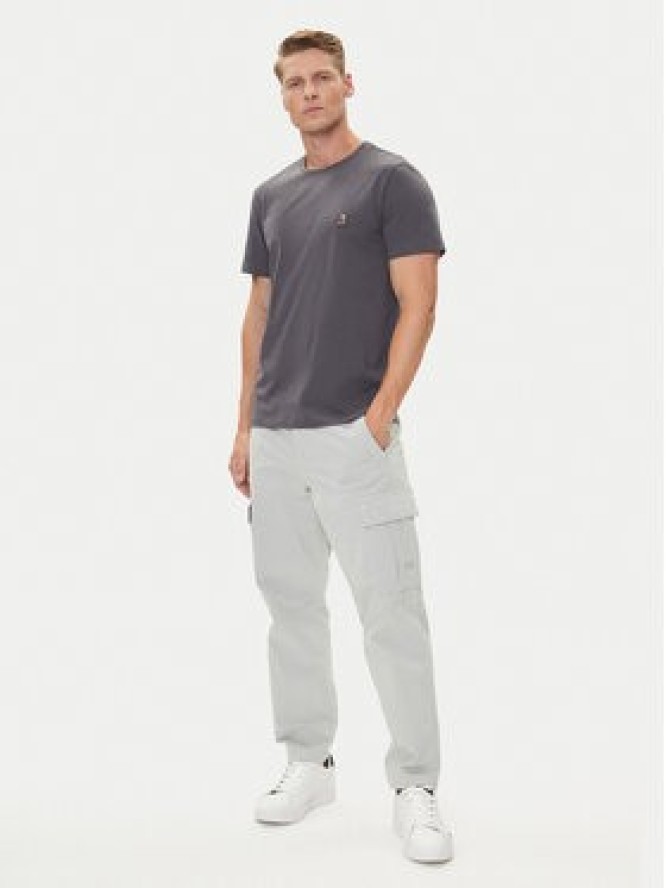 Parajumpers T-Shirt Patch 25WMPMTSEY29 Szary Regular Fit