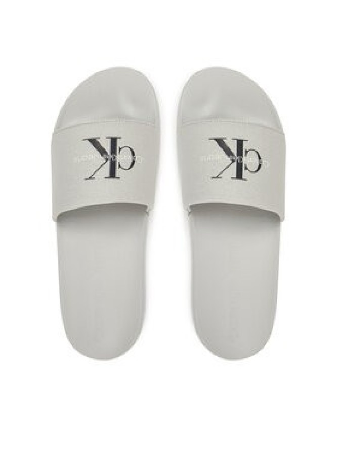 Calvin Klein Jeans Klapki Slide Monogram Cv YM0YM01271 Szary