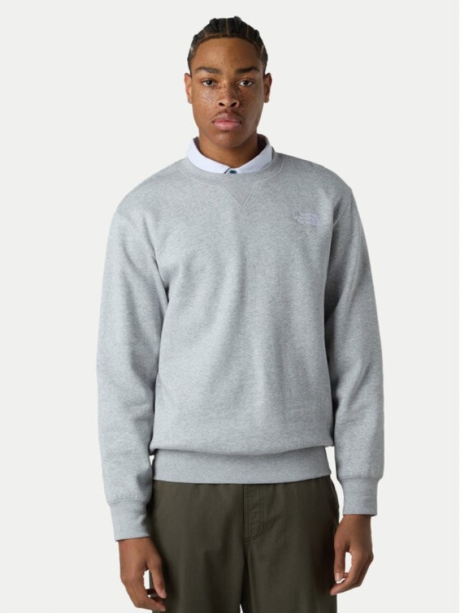 The North Face Bluza Essential NF0A89ET Szary Regular Fit