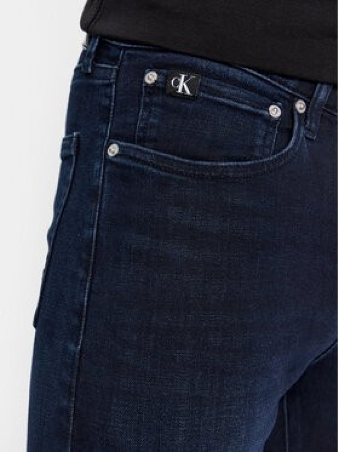 Calvin Klein Jeans Jeansy J30J323695 Granatowy Skinny Fit