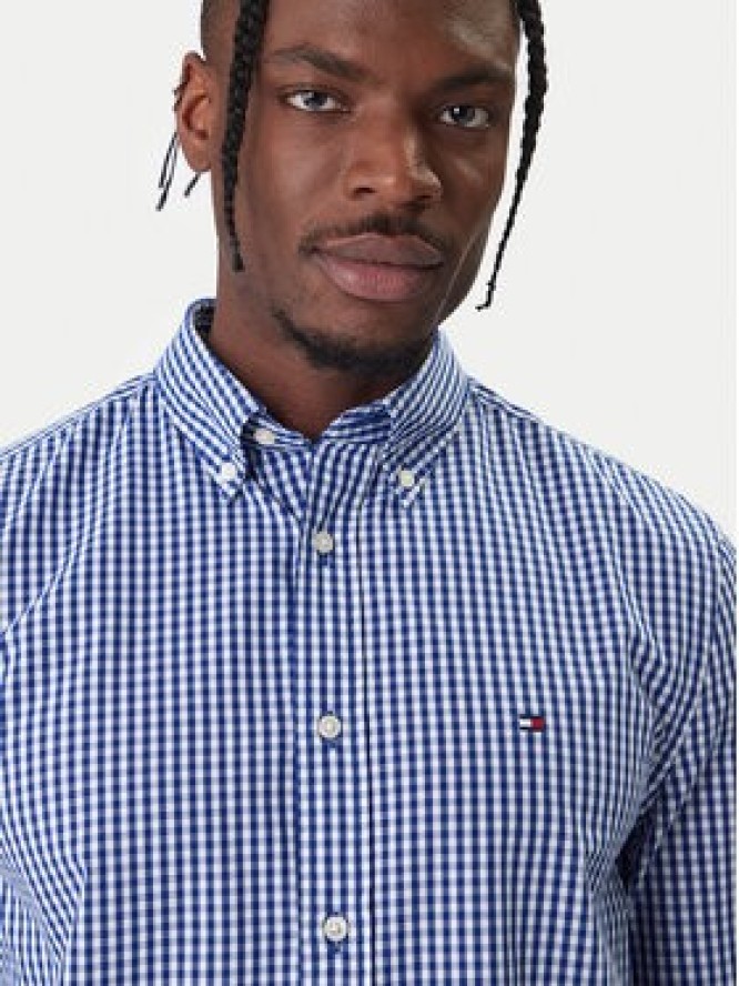 Tommy Hilfiger Koszula Gingham MW0MW41713 Niebieski Regular Fit