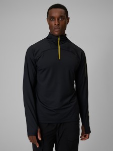 4F Bluza trekkingowa regular bez kaptura męska - czarna S