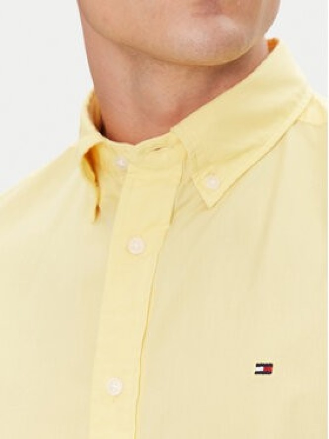 Tommy Hilfiger Koszula MW0MW37584 Żółty Regular Fit