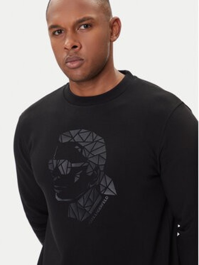 KARL LAGERFELD Bluza 705042 554910 Czarny Regular Fit