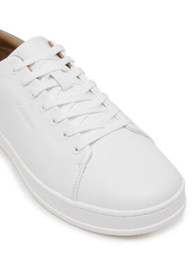 Calvin Klein Sneakersy Pure Low Laceup Cupsole Hf Lth HM0HM01859 Biały