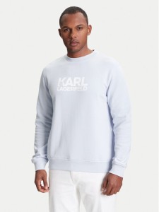 KARL LAGERFELD Bluza 705091 553917 Błękitny Regular Fit