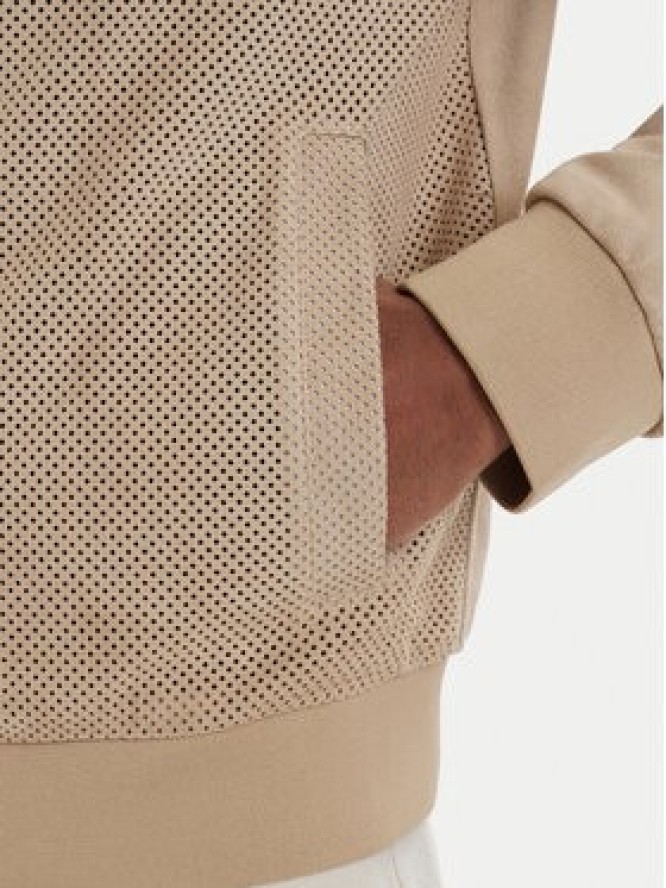 KARL LAGERFELD Kurtka skórzana 555011 562411 Beżowy Regular Fit