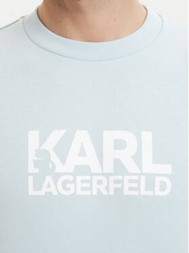 KARL LAGERFELD Bluza 705780 563917 Niebieski jasny Regular Fit