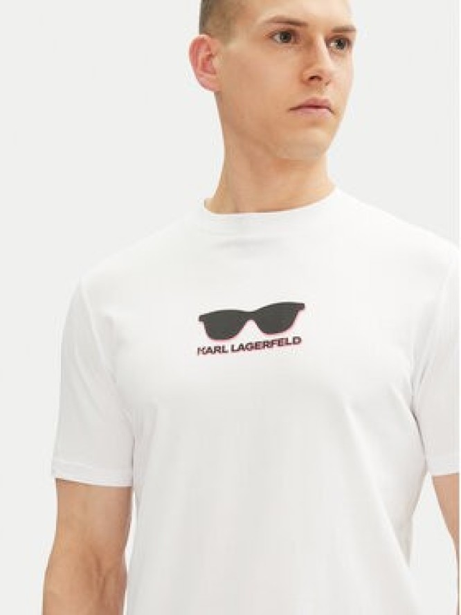 KARL LAGERFELD T-Shirt 755400 552235 Biały Regular Fit