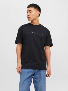 Jack & Jones T-Shirt Star 12234746 Czarny Relaxed Fit