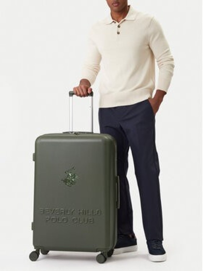 Beverly Hills Polo Club Walizka duża CEO-BHPC-L-003-08-KHAKI Khaki