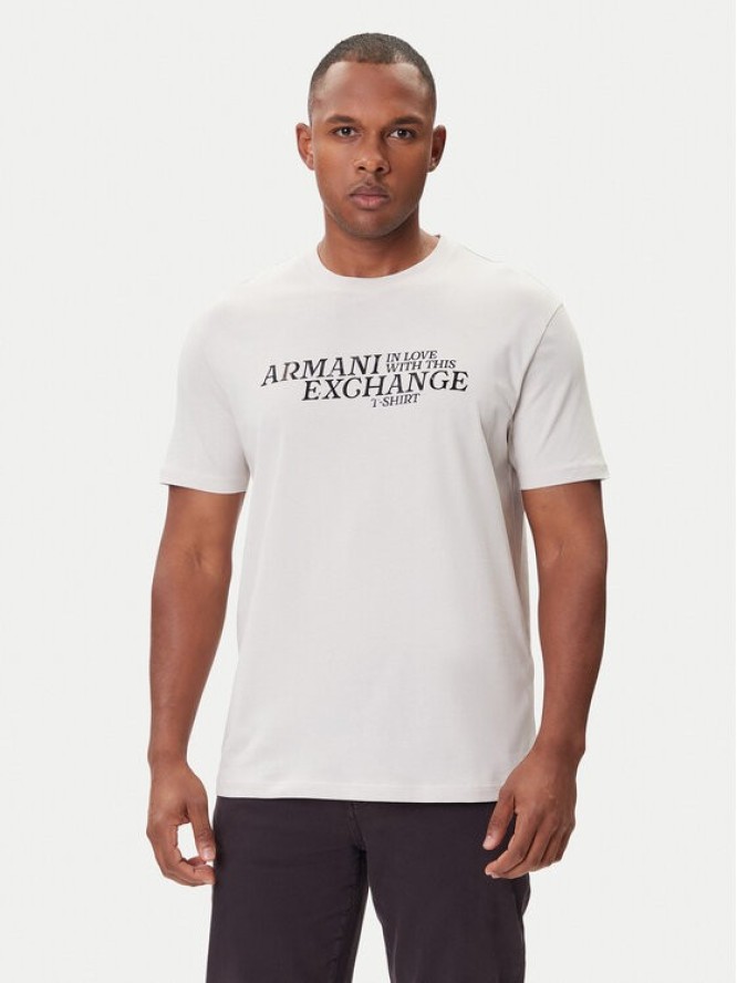 Armani Exchange T-Shirt XM001413 AF16432 M1164 Écru Regular Fit