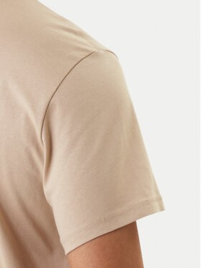 Guess T-Shirt M6RI23 K8FQ4 Beżowy Regular Fit