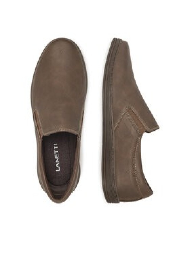 Lanetti Półbuty NADAL-63S MI08 Brązowy