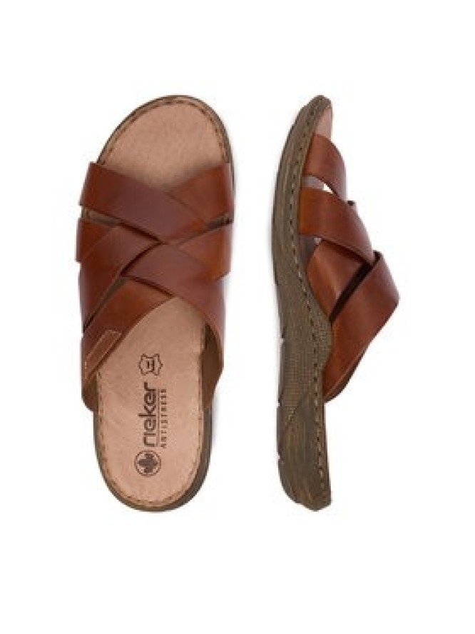 Rieker Klapki CEO-22092-24 Brązowy