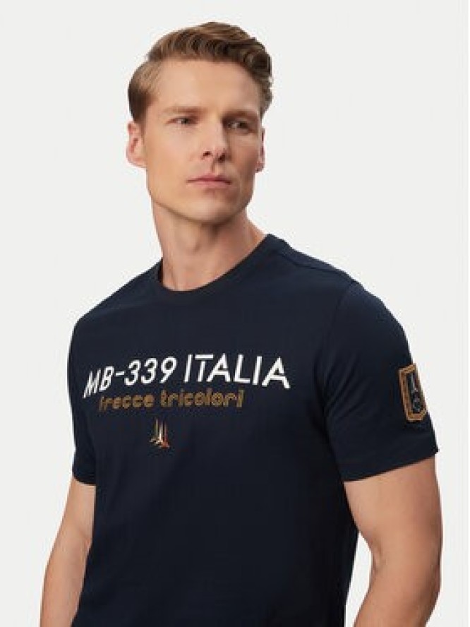 Aeronautica Militare T-Shirt 261TS2523UJ00682 Granatowy Regular Fit
