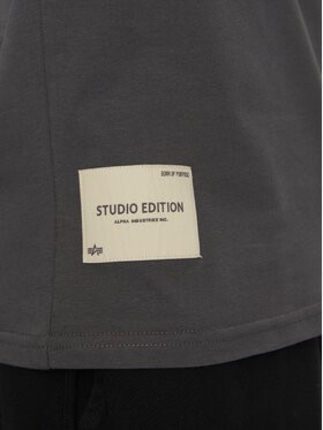 Alpha Industries T-Shirt Studio Edition 156550 Szary Relaxed Fit