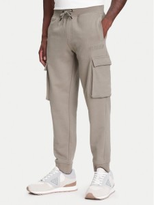 Guess Spodnie dresowe Z4YB08 KAIJ1 Khaki Regular Fit